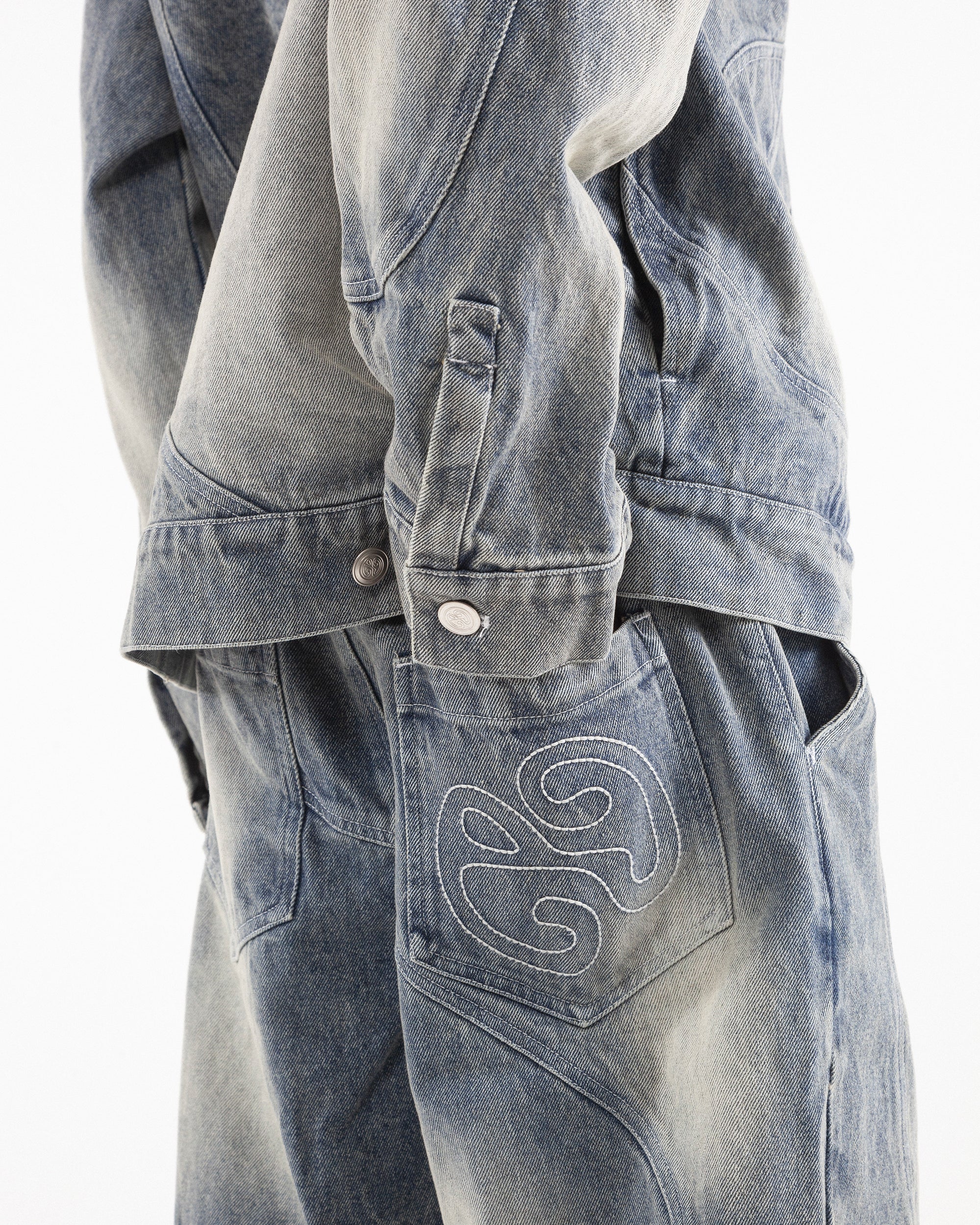 Washed Blue "Elysian" Pant