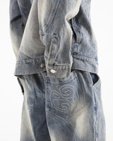 Washed Blue "Elysian" Pant