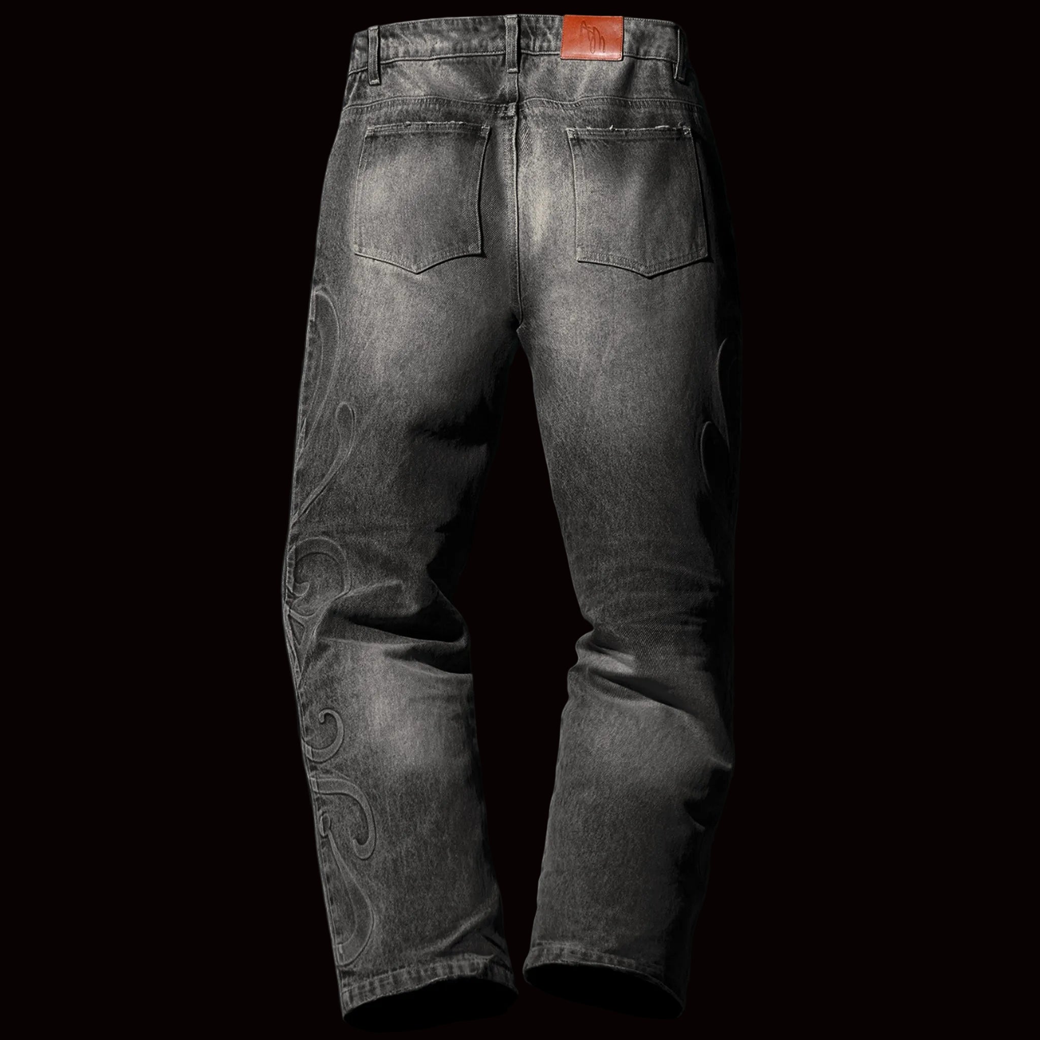 EARTH EMBOSSED DENIM PANT