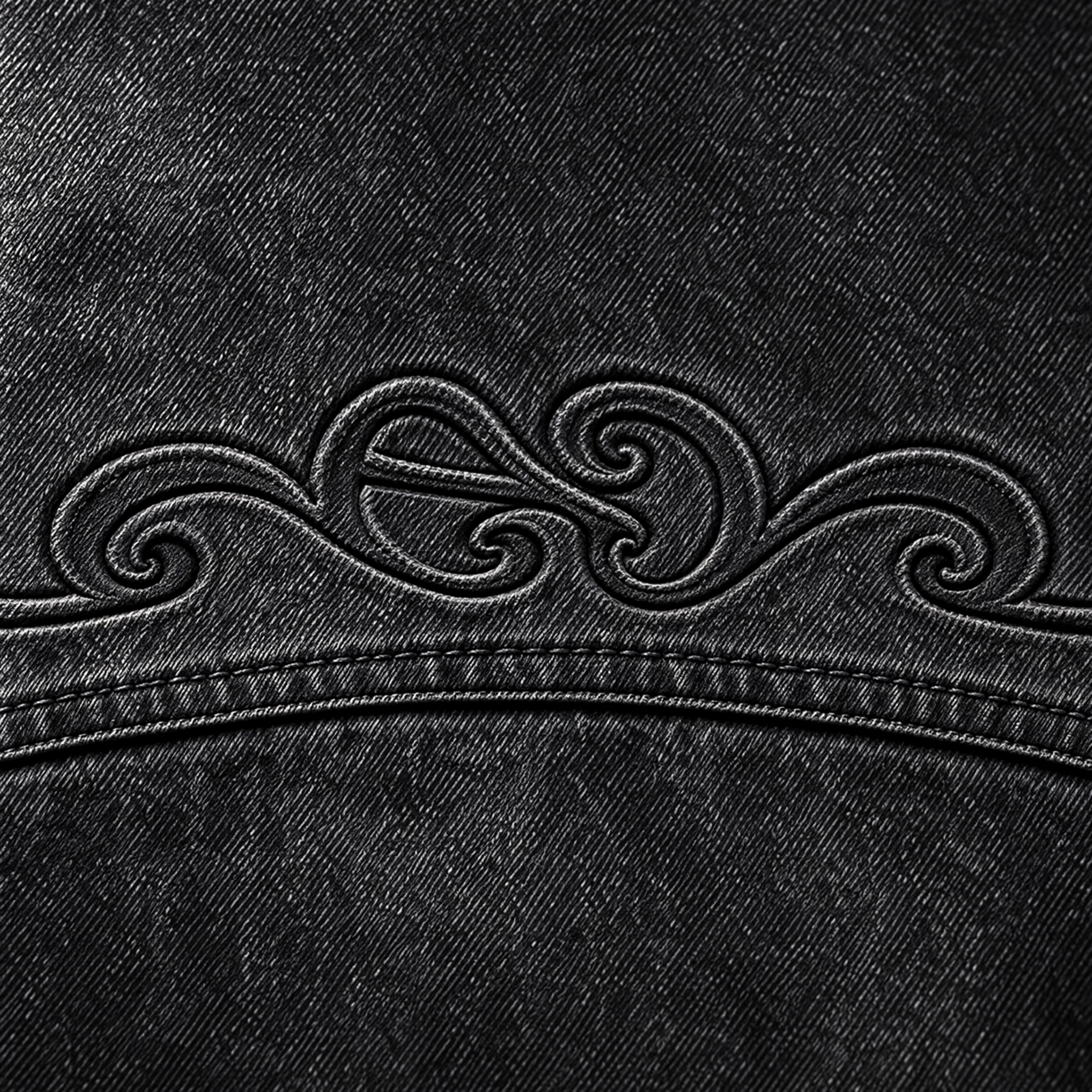 Umbra Embossed Denim Jacket