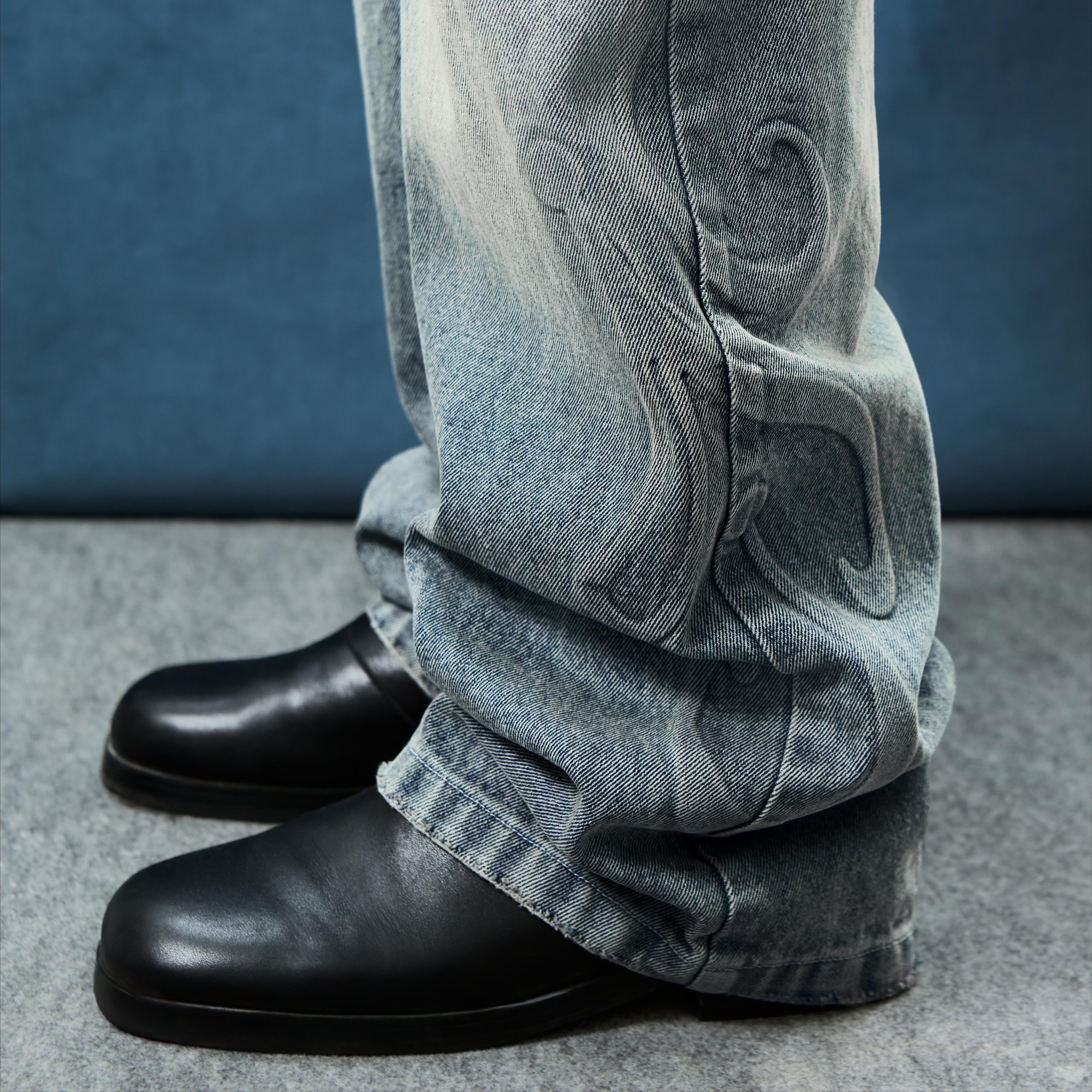 GLACIER EMBOSSED DENIM PANT