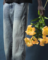 GLACIER EMBOSSED DENIM PANT