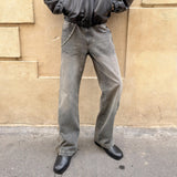 EARTH EMBOSSED DENIM PANT