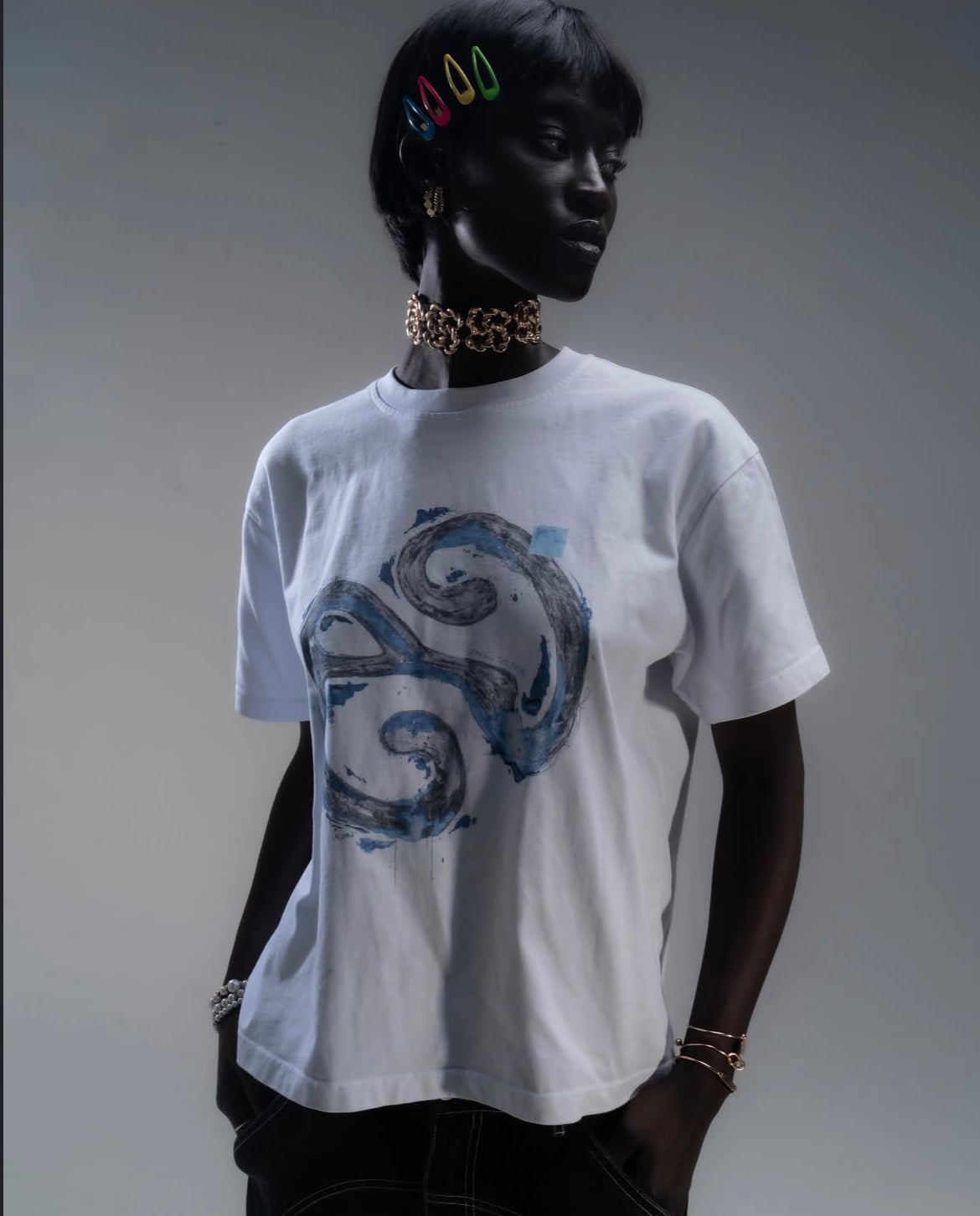 Sky "Paint" Tee