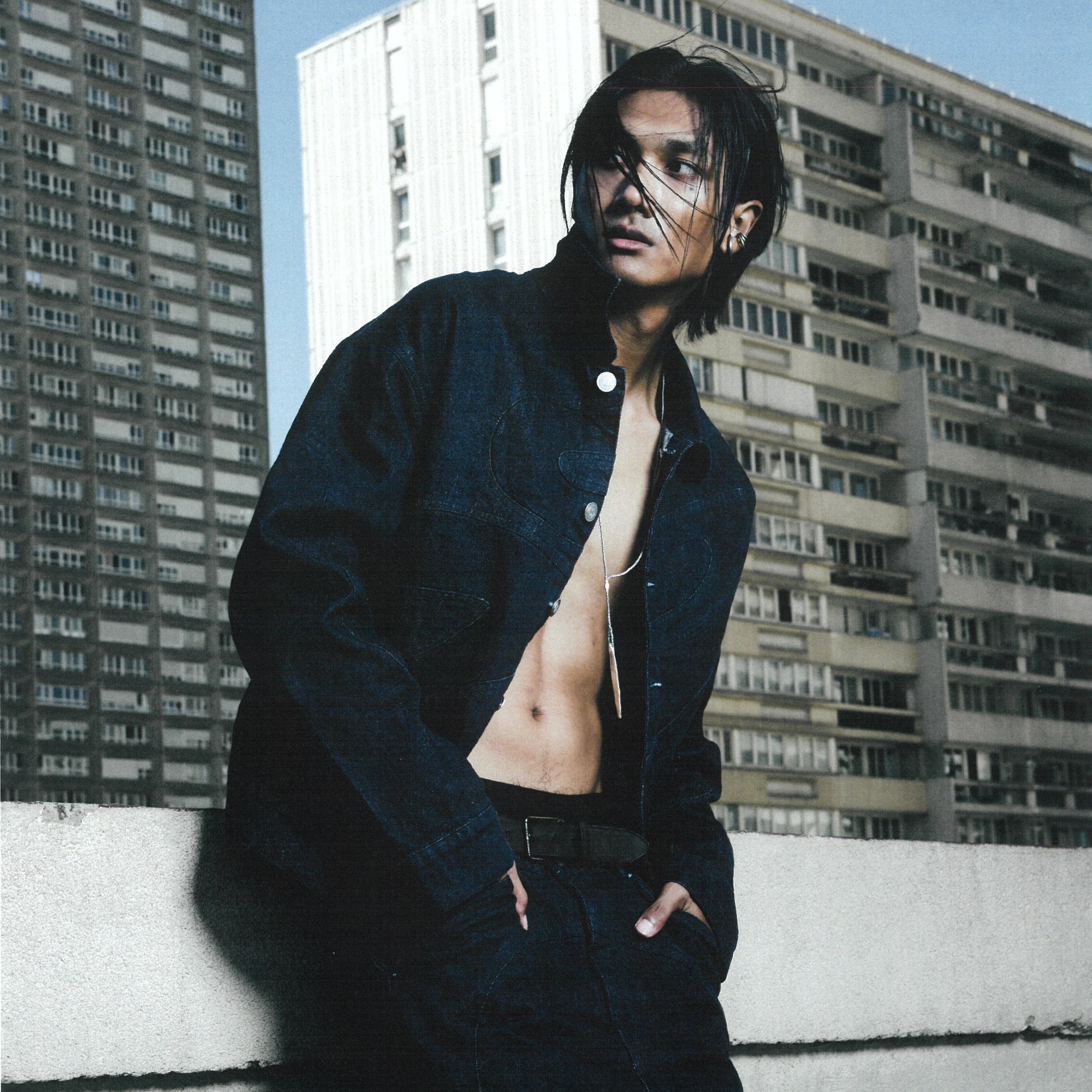 ELYSIAN RAW INDIGO DENIM JACKET