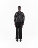 "BRUMAL" LEATHER BOMBER JACKET